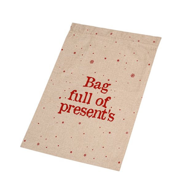 Bolsa de regalo de Navidad Carta con cordón Gran capacidad Bolsa de embalaje de dulces Ambiente Festival Decoración de galletas Carta de cumpleaños Methold HA009273-02