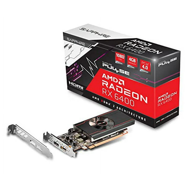グラフィックボード・グラボ・ビデオカード SAPPHIRE PULSE Radeon RX 6400 GAMING 4GB Sapphire Pulse Radeon RX 6400 - Graphics card - Radeon RX 6400 - 4