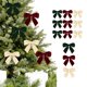 thumbnail image 4 of Adornos navideños con lazo de terciopelo, 12 unidades, para San Valentín, Navidad, ventanas, árboles de Navidad, Halloween, otoño, hogar, adornos navideños., 4 of 6
