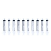 10ML Sterile Syringe Only with Luer Lock Tip - 10 Syringes Without a Needle by Easy Glide - Great for Medicine, Feeding Tubes, and Home Care