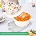 thumbnail image 3 of Yayeee Pot Holders Kitchen Heat Resistant with Pockets 7"x9.8" Cotton Oven Cooking Hot Pads, Minimalist Geometric Pattern, 3 of 7