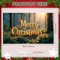 thumbnail image 5 of Red Curtain Christmas Banner Green Lettering Merry Christmas Banner Christmas Tree Decor String Lights Xmas Banner for Christmas Party Family Gathering Indoor Decor, 5 of 9