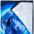 thumbnail image 6 of Dawhud Direct | Blue  Towels & Washcloths Wolves Howling Moon Cotton Beach | 1, 6 of 7