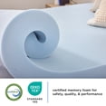 thumbnail image 5 of Mainstays 4" Memory Foam Mattress Topper, Twin XL, 5 of 9