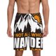 thumbnail image 1 of Balery Not All Who Wander Are Lost4 Pantalones cortos de pijama de punto de algodón para hombre con cinturilla y bolsillos-3X-Large, 1 of 6