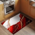 thumbnail image 2 of Rectangle Rug 2x3ft Area Rug,White Red Marble Gold Stripe Crack Area Rugs for Living Room Bedroom,Abstract Natural Stone Floor Mat Non-Slip Non-Shedding Carpet Indoor Accent Rugs, 2 of 9
