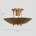 thumbnail image 5 of Brass Ceiling Flush Mount Pendant Light Fixture Mid Century Style Ceiling Chandelier Fixture, 5 of 6
