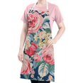 thumbnail image 5 of Pioneer Flower Floral Print Pattern Apron-Garden Aprons for Women with Pockets-Cotton Linen Waterproof Kitchen Cooking Gardening Aprons Adjustable for Kitchen,Cooking,BBQ and Salon 33x27 Inch, 5 of 7