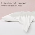 thumbnail image 2 of 100% Mulberry Silk Pillowcase for Hair and Skin, 2 Pack Natural Silk Pillowcase Both Sides 16 momme Premium Grade 6A Silk, Soft Breathable Smooth Silk Pillow Cover - King, White, 2 of 5