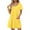 Yellow, variant on Womens Summer Dress Oversized Polka Dots V-Neck Mid-Length Dress Quick Dry Slim Fit Short Sleeve Ruffle Flowy Dresses