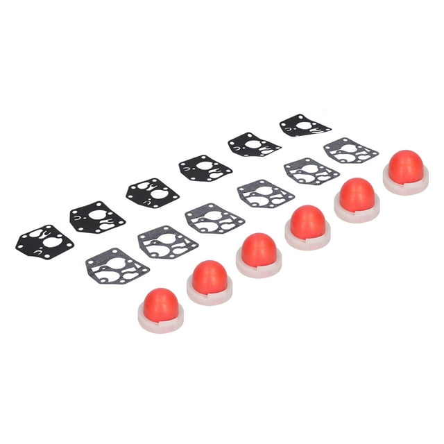 Primer Bulb Diaphragm Gasket Set, Replace Lawn Mower Engine Parts Pack Of 6 Durable For Check Valve