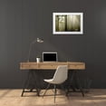 thumbnail image 3 of PhotoINC Studio 32x23 White Modern Wood Framed Museum Art Print Titled - Green Woods 2, 3 of 4