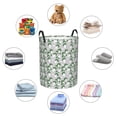 thumbnail image 6 of XMXT Collapsible Laundry Basket, White Fruit Leaves Pattern Waterproof Polyester Laundry Hamper, 40L, 6 of 8