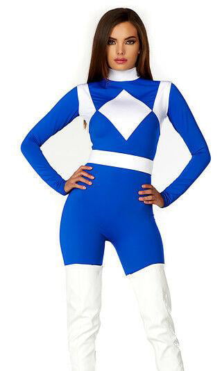 Clothing Forplay Vigorous Black Power Ranger Catsuit Superhero Costume ...