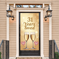 thumbnail image 5 of LUUFILx 31st Anniversary Vertical Banner Champagne Glasses Backdrop Celebration Party Decoration Background Wedding Anniversary Love Festivity Decor, 5 of 7