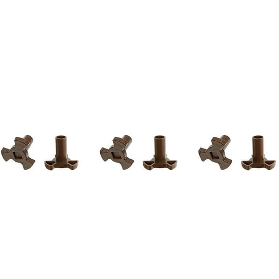 3X Microwave Turntable Coupler,Microwave Oven Roller Guide Support, Microwave Oven Rotary Core Coupling Parts