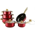 thumbnail image 1 of Batería De Acero Inoxidable Roja 12 Pz Cooking Set, 1 of 4
