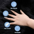 thumbnail image 5 of Ghouse Round Black Area Rug 6.7 feet, Thick and Fluffy Faux Sheepskin Machine Washable Circle Plush Carpet, Faux Sheepskin Rug for Living Room, Bedroom, Kids Room, 5 of 5