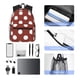 thumbnail image 4 of Balery Maroon And White Polka Dot Mochila para Mujeres y Hombres, Mochila Ligera Casual para Viajes, Mochila Clásica Básica para la Universidad, 4 of 6