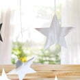 thumbnail image 1 of Nvzi Paquete de 2 guirnaldas de estrellas brillantes de 13 pies para decoración, banderines colgantes brillantes, bodas, cumpleaños, festivales, fiestas, pentagrama plateado, 1 of 4