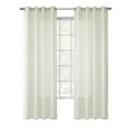 thumbnail image 2 of Commonwealth Thermavoile Rhapsody Lined European Voile Grommet Panel - 54x63" - Ivory, 2 of 5