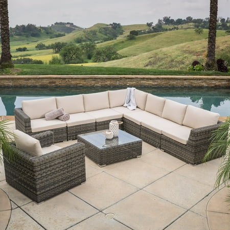 Christopher Knight Home Santa Rosa 9 Piece Outdoor Sofa Christopher Knight Home Santa Rosa 9 Piece Outdoor Sofa