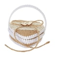 thumbnail image 4 of Cesta de yute romántica portátil para dama de honor, soporte para caja de regalo para boda 10 cm x 95 cm, 4 of 9