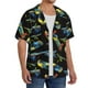 thumbnail image 2 of Balery Colorful Skateboard Camisa Casual de Manga Corta con Botones para Hombre, Texturizada, Estilo Cubano, para Playa, Verano-XX-Large, 2 of 5