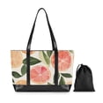 thumbnail image 7 of FORMRS Canvas Laptop Tote Bag for Women with 15.6" Computer Compartments Shoulder Handbag, Watercolor Grapefruit, 7 of 7