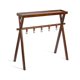 thumbnail image 1 of Irfora Estante de madera para acampar, estantes de madera maciza plegables para exteriores, luces triangulares multifuncionales para el hogar, utensilios de cocina, soporte para colgar vajilla Irfora Estante de madera, 1 of 7