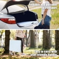 thumbnail image 6 of Luku Camping Table 6FT Picnic Folding Table Free Assembly Durable Foldable Indoor Outdoor Plastic Utility Desk with Carrying Handle, White, 6 of 7