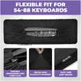 thumbnail image 4 of Liquid Stands Piano Keyboard Cover - Keyboard Dust Cover for 88 Keys - Electric Digital Piano Protector Cloth with High Elasticity Spandex & Cord Lock - Full Case Instrument Keys Protector Accessory, 4 of 6