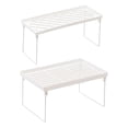 thumbnail image 1 of KAKOWELY 2Pcs Storage Rack Household Study Cabinet Organizer Rack Iron Shelf Holder,12.4"X7.68"X6.3", 1 of 4