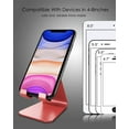 thumbnail image 7 of CreaDream Phone Stand for Desk, Cell Phone Stand Holder, Aluminum Desktop Stand Compatible with Switch, All Smart Phones, iPhone 16 15 14 13 12 Pro Max Mini-Red, 7 of 7