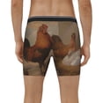 thumbnail image 4 of Picia Oil Painting Chicken And Duck Pattern Men's Athletic Long Leg Briefs , Performance Stretch Underwear，Moisture-Wicking, 4 of 7