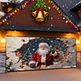 thumbnail image 5 of Christmas Garage Door Banner 16x7ft Large, Outdoor Holiday Decor with Grommets for 2 Car Garage, Fence, Porch and Events, 5 of 5