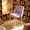 Purple, variant on BTFYOU Armless Swivel Vanity Chair | No Wheel Upholstered Ergonomic Desk Seat, Anti-Rust Metal Frame Legs, Versatile Furniture Chair for Bedroom Dining Office Use,BEIGE