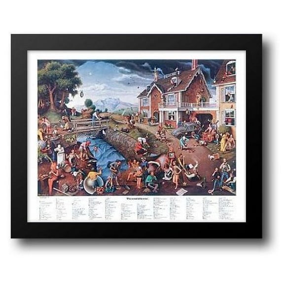 FrameToWall - Proverbidioms 32x26 Framed Art Print by Breitenbach, Thomas E.