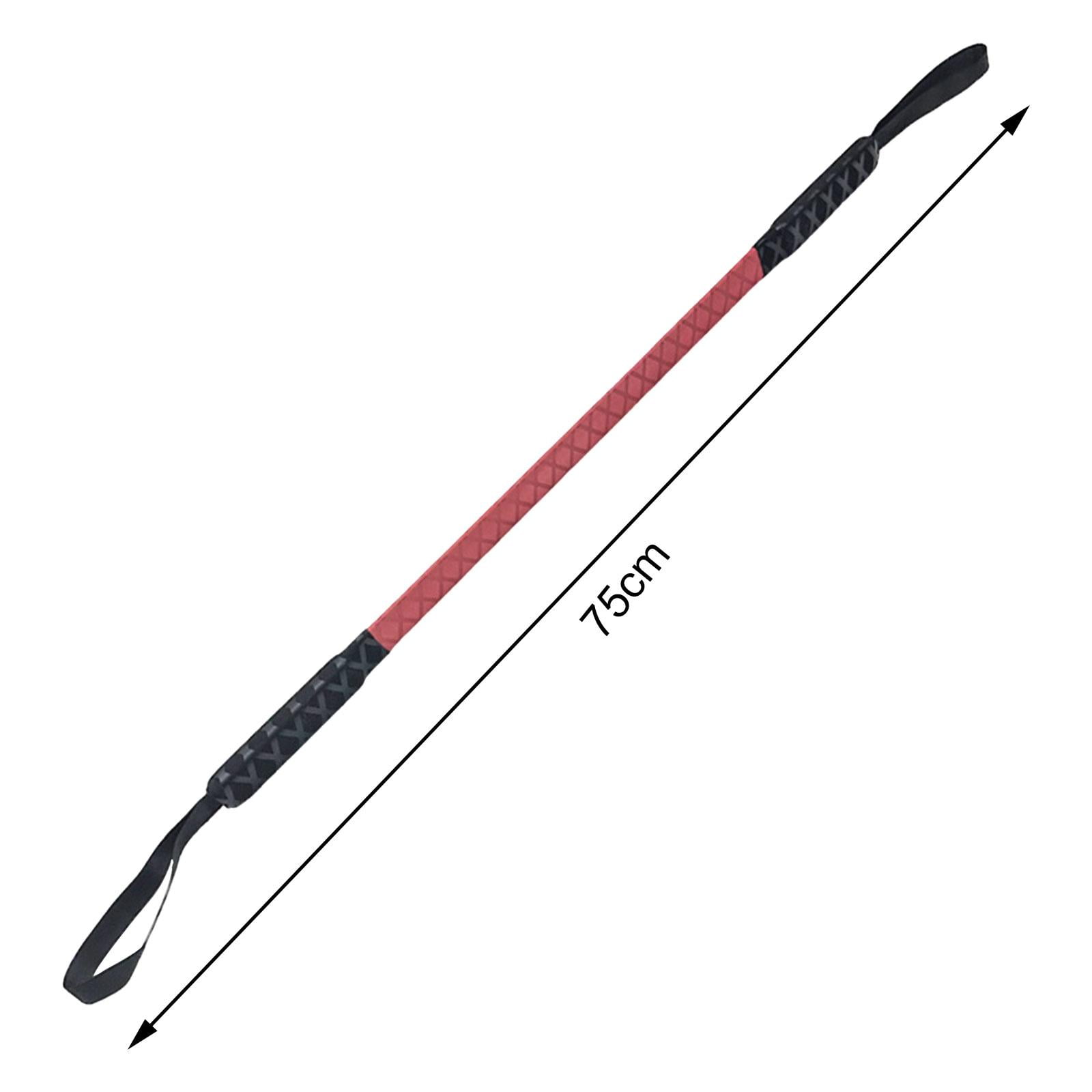 Power Bar Upper Body Exerciser Arm Builder Exercise Strength Training Forearm Strengthener for Women Men Heavy Duty 40kg Red 70cm