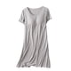 thumbnail image 2 of Camisón largo con tirantes para mujer, pijama de talla grande, vestido de casa para mujer, vestido de pijama corto con almohadilla para el pecho, estilo fino, camiseta sin mangas integrada, camisón de, 2 of 5