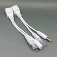 thumbnail image 1 of 2Pcs POE Adapter Plug and Play 12V PVC Power Over Ethernet Cable Separator Combiner, 1 of 7