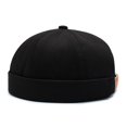 thumbnail image 2 of Tuque Homme Femme Portable Ajustable Casquette Hip-Hop Chapeau Tuque Noire, 2 of 6