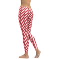 thumbnail image 2 of Real Candy Cane Leggings Size: M for Women | FIERCEPULSE, 2 of 9