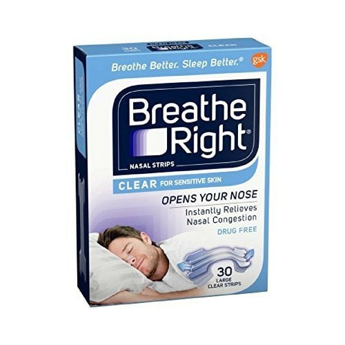 Breathe Right Nasal Strips Original Tan Large 30 Each (Pack of 6