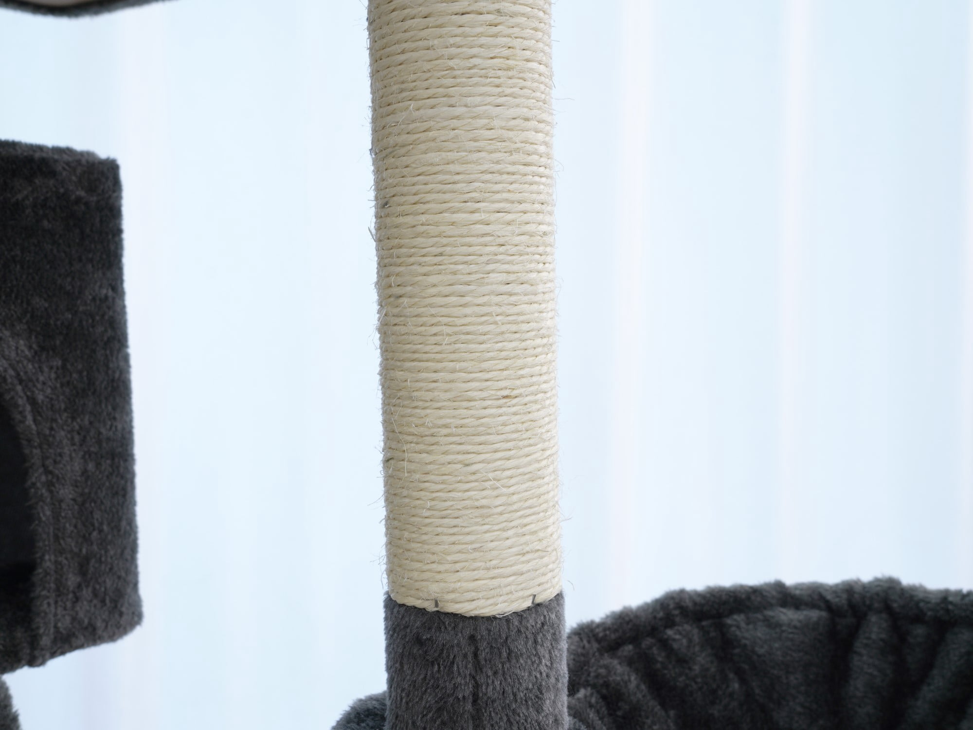 Vibrant Life Heavy Duty 8-Level 66" Cat Tree with Two Condos, Scratching Ramps, and Hammocks, Dark Gray