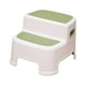 thumbnail image 1 of Taburete de doble escalón para niños pequeños, taburetes de dos escalones para niños, taburete resistente, taburete de noche para cocina, inodoro, dor verde perfecl Taburetes, 1 of 8