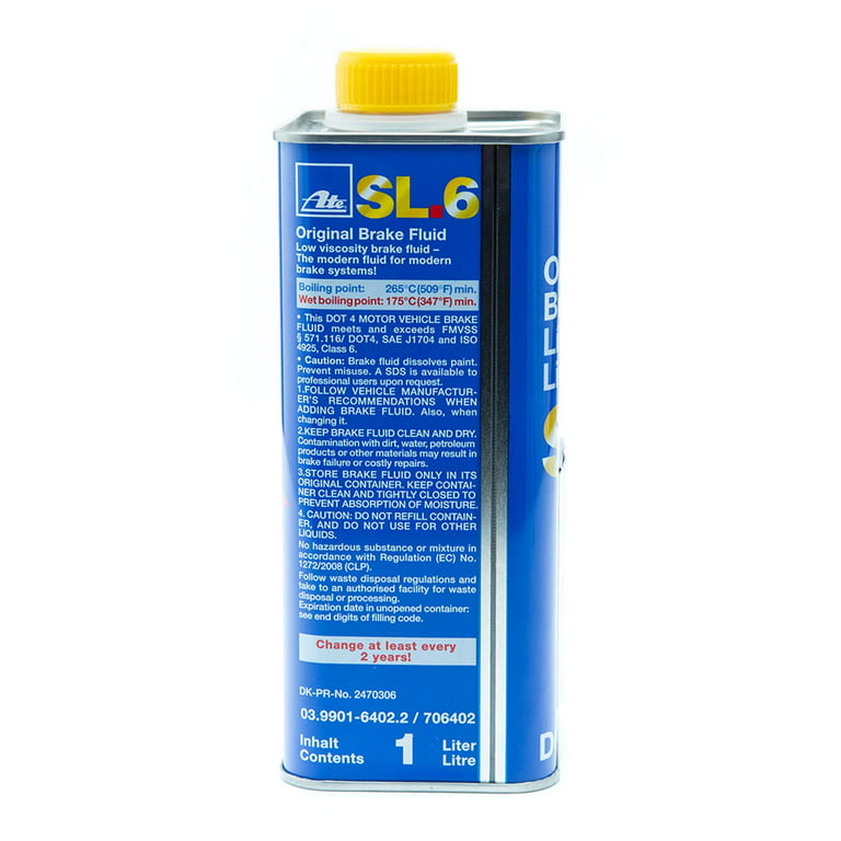 Ate SL.6 DOT 4 Low Viscosity Brake Fluid, 1 Liter