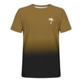 thumbnail image 3 of Styesk T-Shirts pour Homme Hommes Imprimé Col Rond Décontracté Mode Manches Courtes Chemisiers Col Rond Chemises, 3 of 4