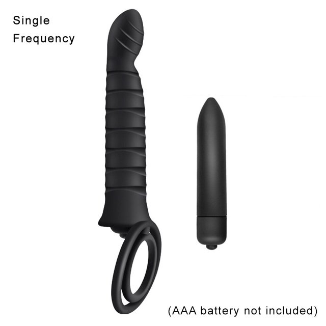 Consolador con tapón Anal de doble penetración para hombres y parejas, vibrador de 10 frecuencias con correa para pene y Vagina, Juguetes sexuales para adultos