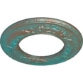 thumbnail image 3 of Ekena Millwork 13 1/4"OD x 7 1/8"ID x 7/8"P Salem Ceiling Medallion (Fits Canopies up to 7 1/8"), Hand-Painted Copper Green Patina, 3 of 5